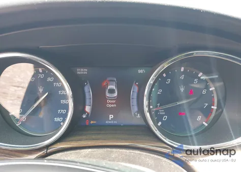 2016 Maserati Quattroporte S из США, поврежденный, VIN ZAM56RPA1G1166180